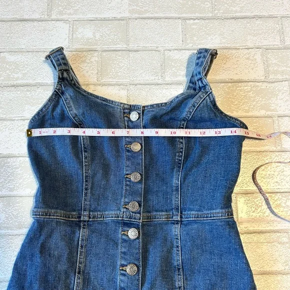 Garage Blue Denim Mini Dress - Picture 6 of 7